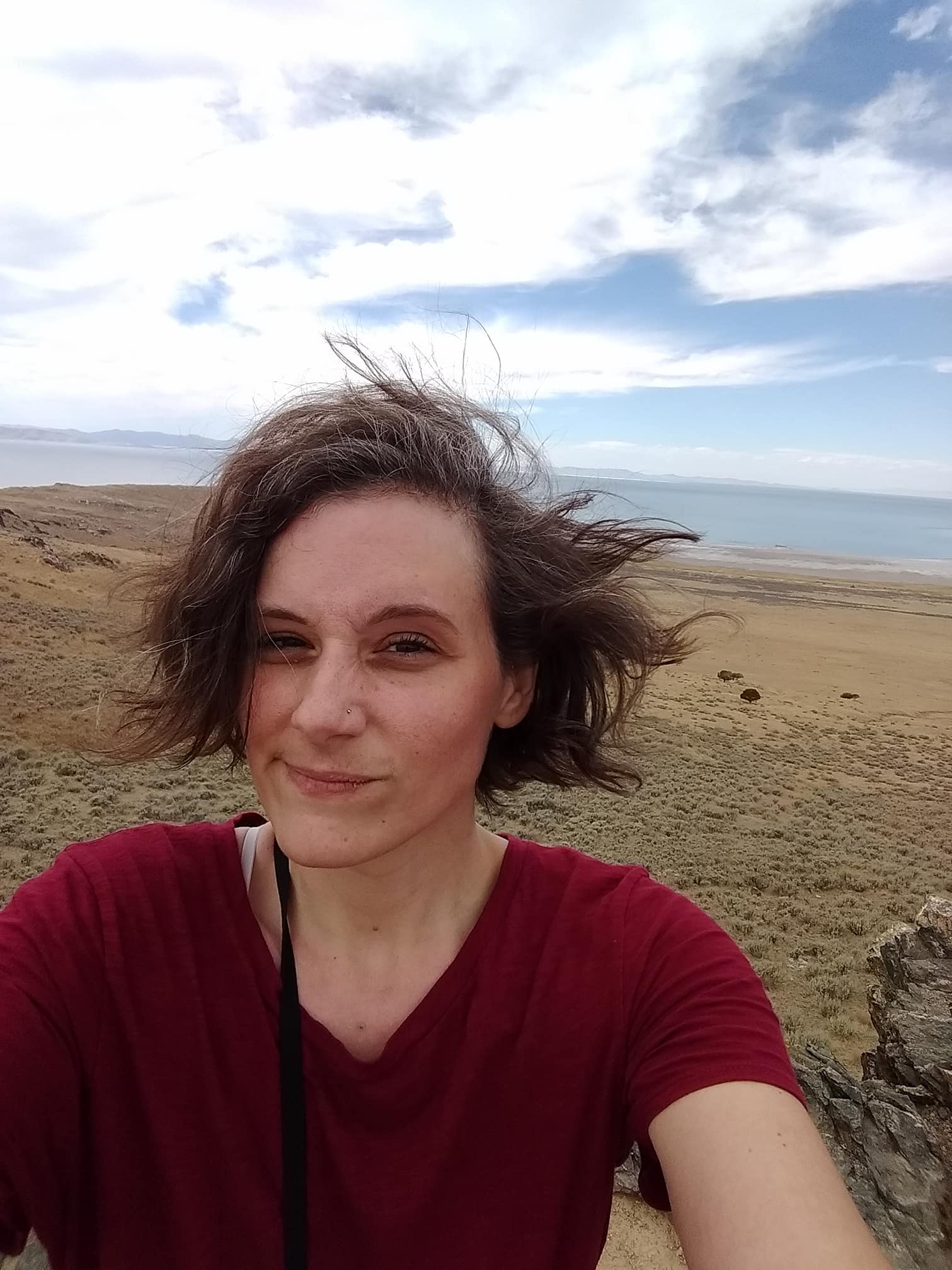 Me on Antelope Island in Utah